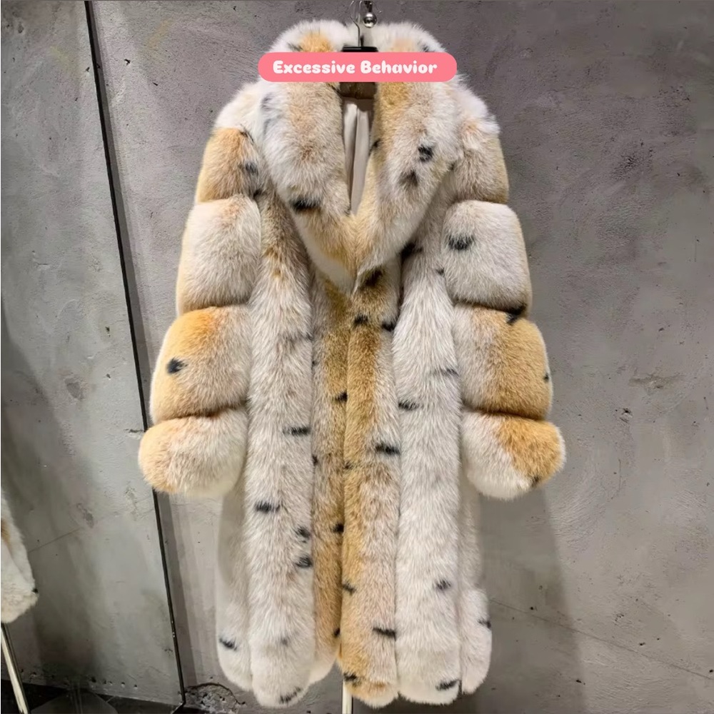 **Head-Turning Full-Length Fox Fur Coat!**